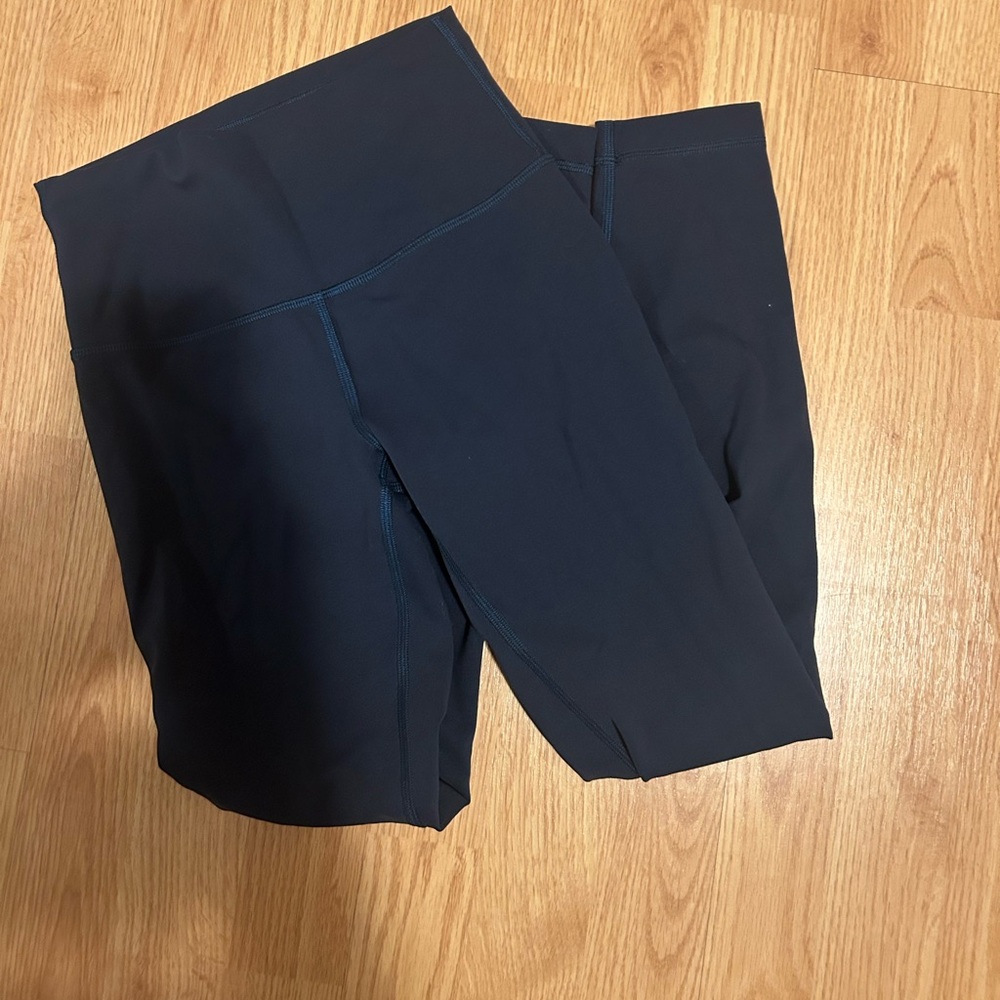 Lululemon wunder train leggings navy blue